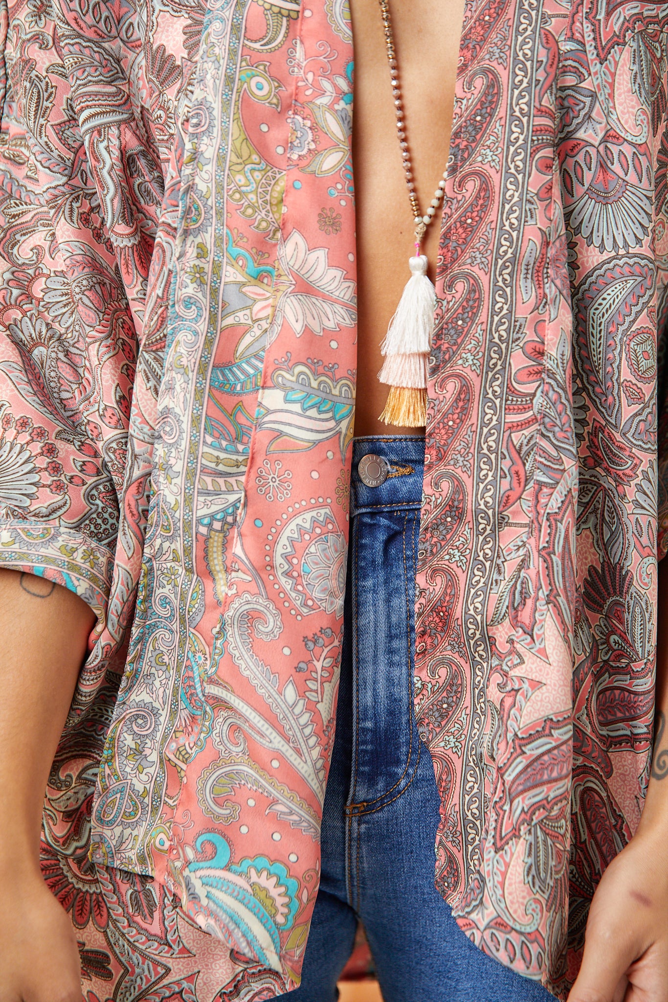 Reversible Kimono Indian Silk