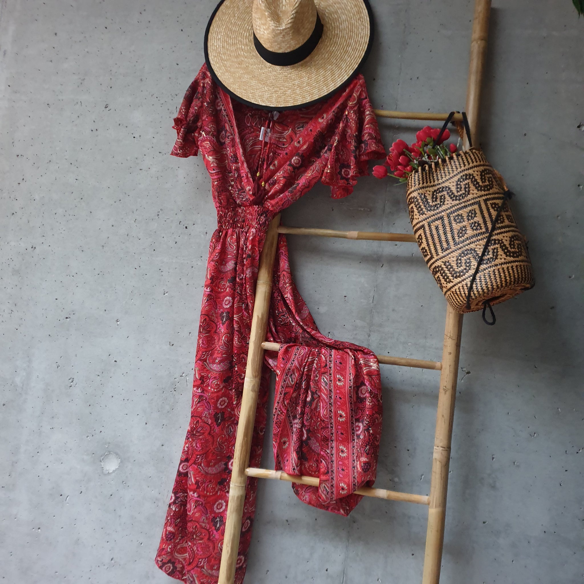 Elegant jumpsuit Indian Silk