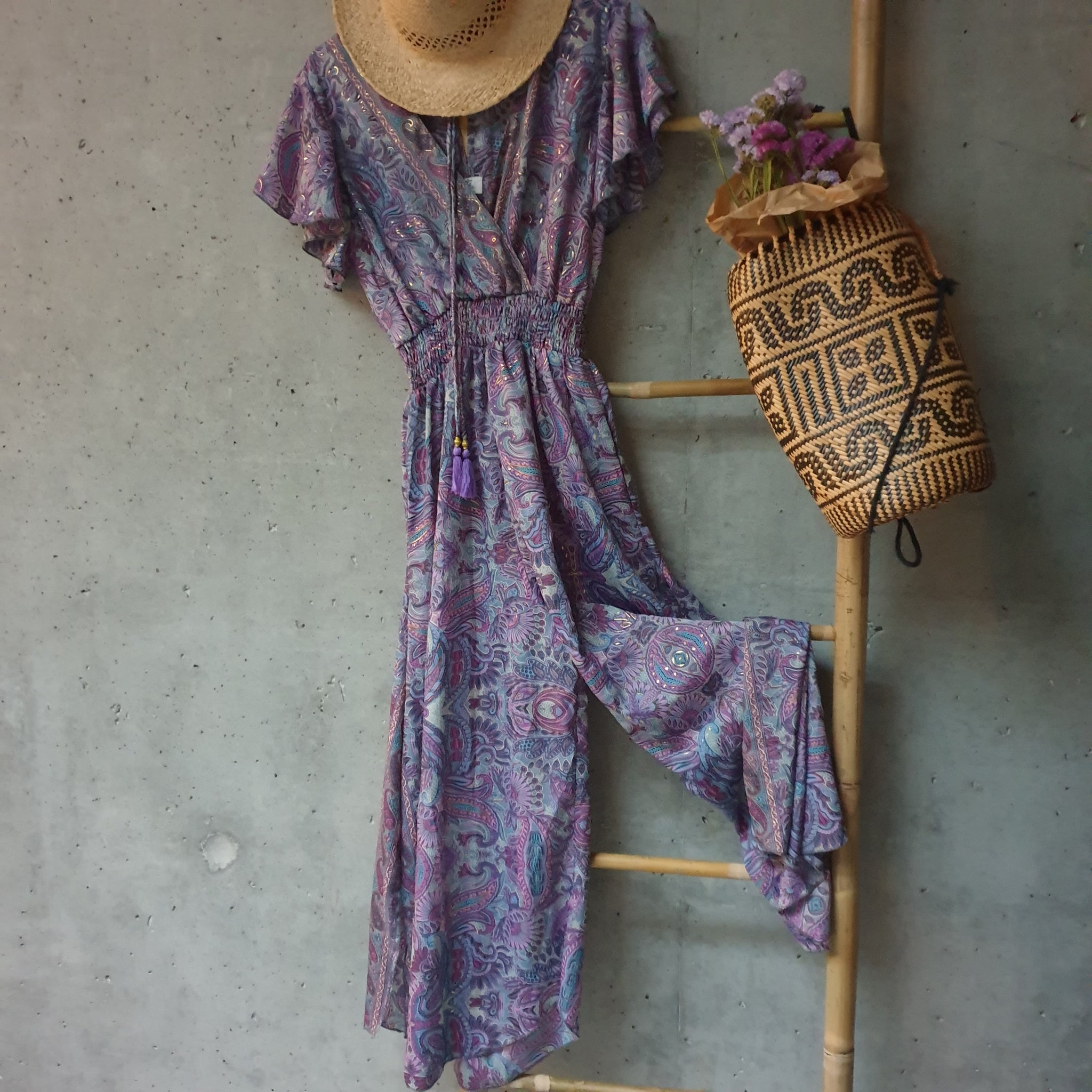 Elegant jumpsuit Indian Silk